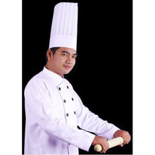 Load image into Gallery viewer, Chef Hat 12in" 30cm Viscose Vertical Pleat White P10x10