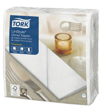 Load image into Gallery viewer, Tork Premium Linstyle® White Dinner Napkin 1/8 Folded