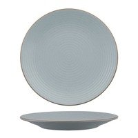Load image into Gallery viewer, ROUND COUPE PLATE- RIBBED - BLUESTONE (Box of 6)