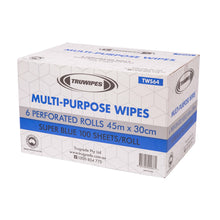 Load image into Gallery viewer, TRUWIPES TWS64B | Multipurpose Super Duty Blue Wipe Roll | 30cm X 45m