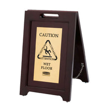 Load image into Gallery viewer, EXEC MULTI-LING CAUTION SIGN 2S GOLD
