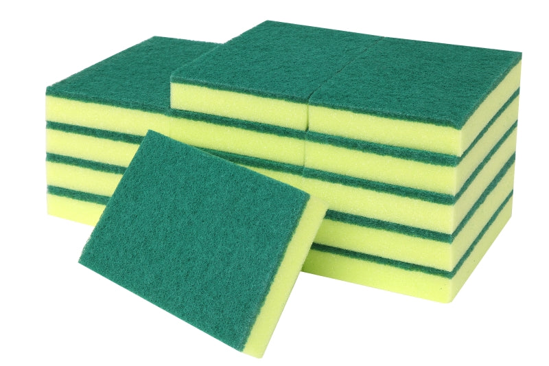 COMMERCIAL GRADE SPONGE SCOURER GREEN (15 X 10CM)