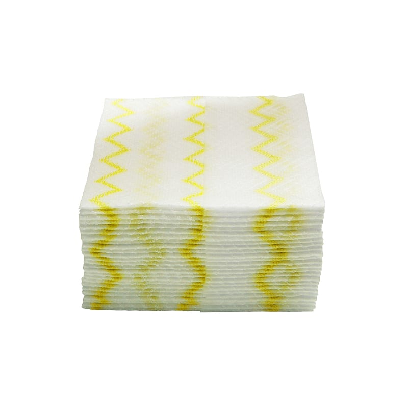 DISPOSABLE MICROFIBER CLOTH - YELLOW