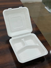 Load image into Gallery viewer, Sugarcane Clam 9*9 inches with 3 compartments –  EGP99-3
