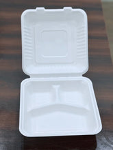 Load image into Gallery viewer, Sugarcane Clam 9*9 inches with 3 compartments –  EGP99-3

