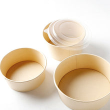 Load image into Gallery viewer, Bamboo Pulp Bowl with Flat Lids BPB500-PLA

