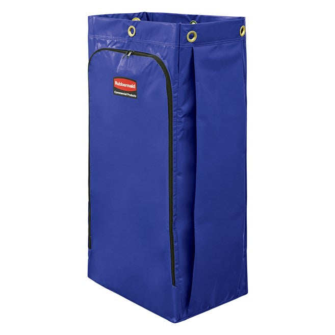 JAN CLEAN CART VINYL BAG 34 GAL BLUE