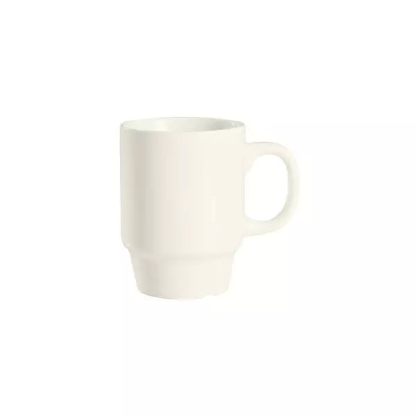 Duraceram Stackable Coffee Mug Ivory 250ml (Box of 12)