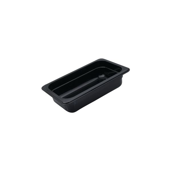BLACK POLYCARBONATE FOOD PANS - 1/4 SIZE