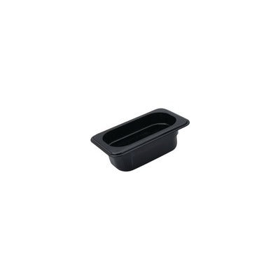 BLACK POLYCARBONATE FOOD PANS - 1/9 SIZE