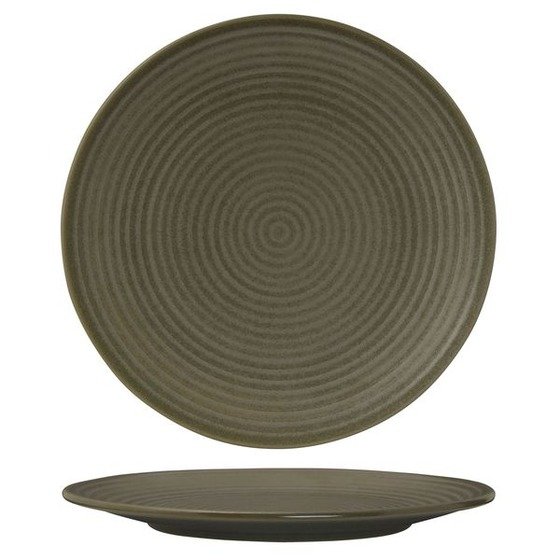 ROUND PLATE - RIBBED - ZUMA CARGO (Box of 6)