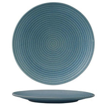 Load image into Gallery viewer, ROUND PLATE - RIBBED - ZUMA DENIM (Box of 6)
