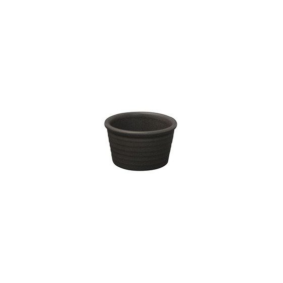 RAMEKIN - RIBBED - ZUMA CHARCOAL (Box of 6)